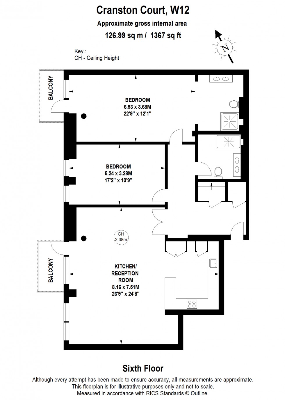 Floorplan for Bloemfontein Road, 56 Bloemfontein Road, London