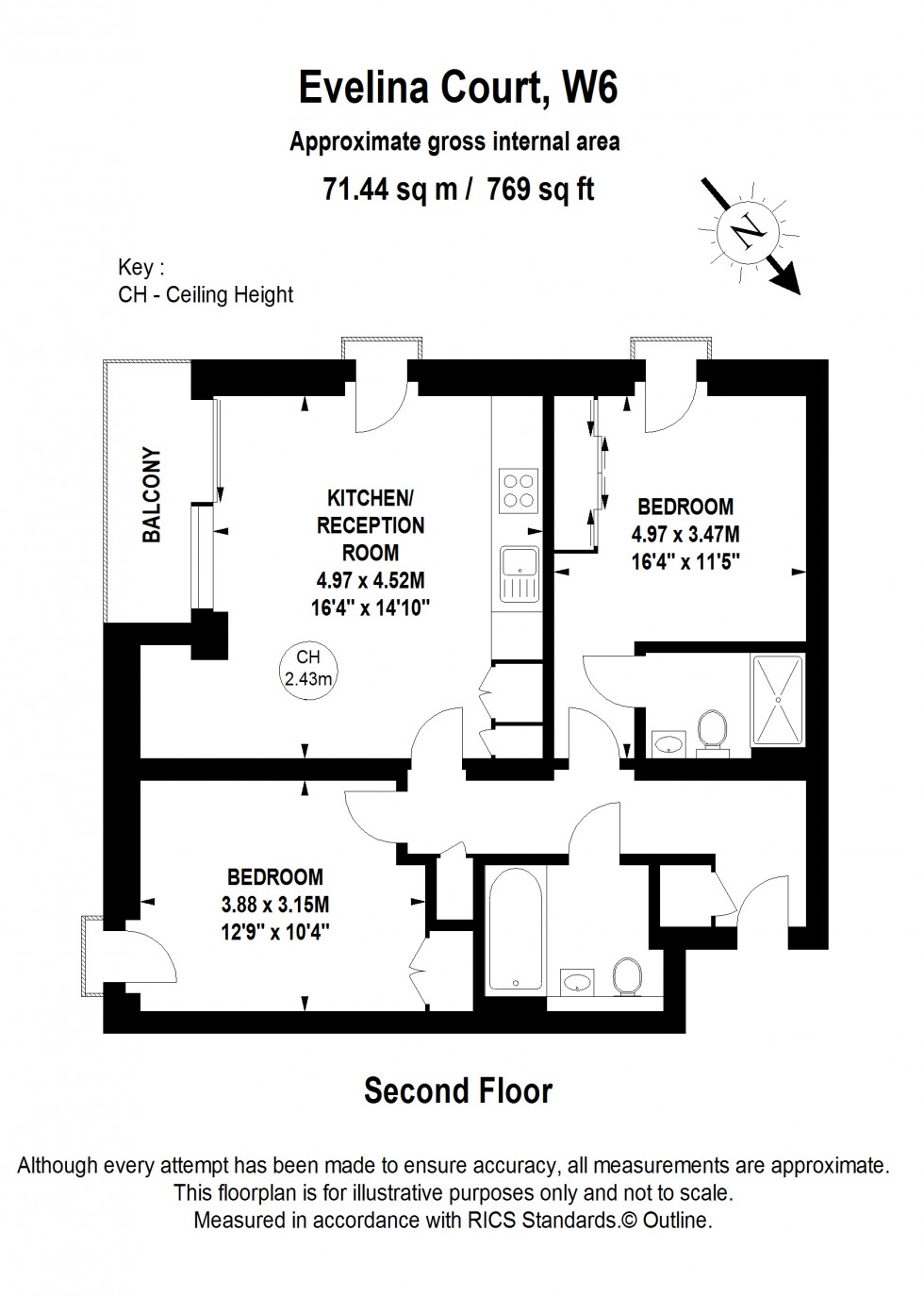 Floorplan for Vinery Way, London