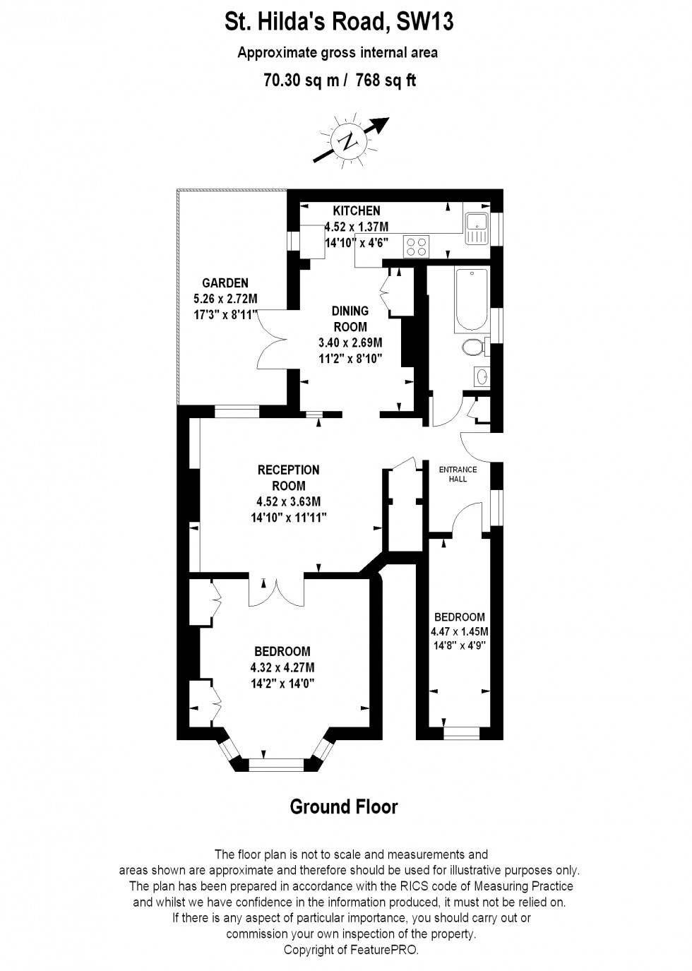 Floorplan for Barnes, London