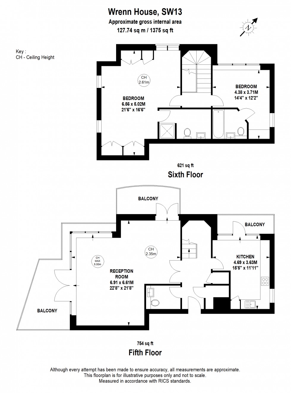 Floorplan for Brasenose Drive, London