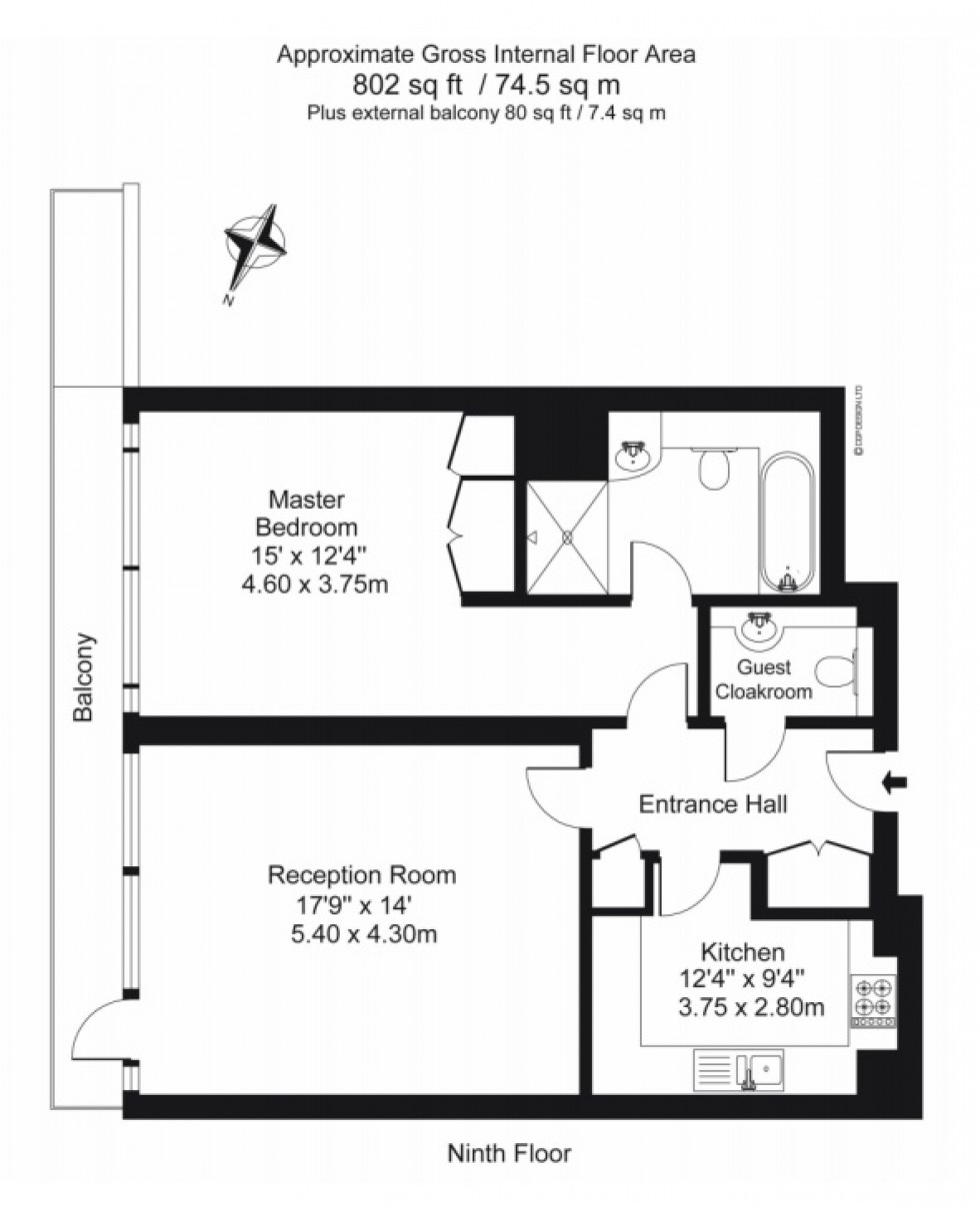 Floorplan for Knightsbridge, 199 Knightsbridge, London